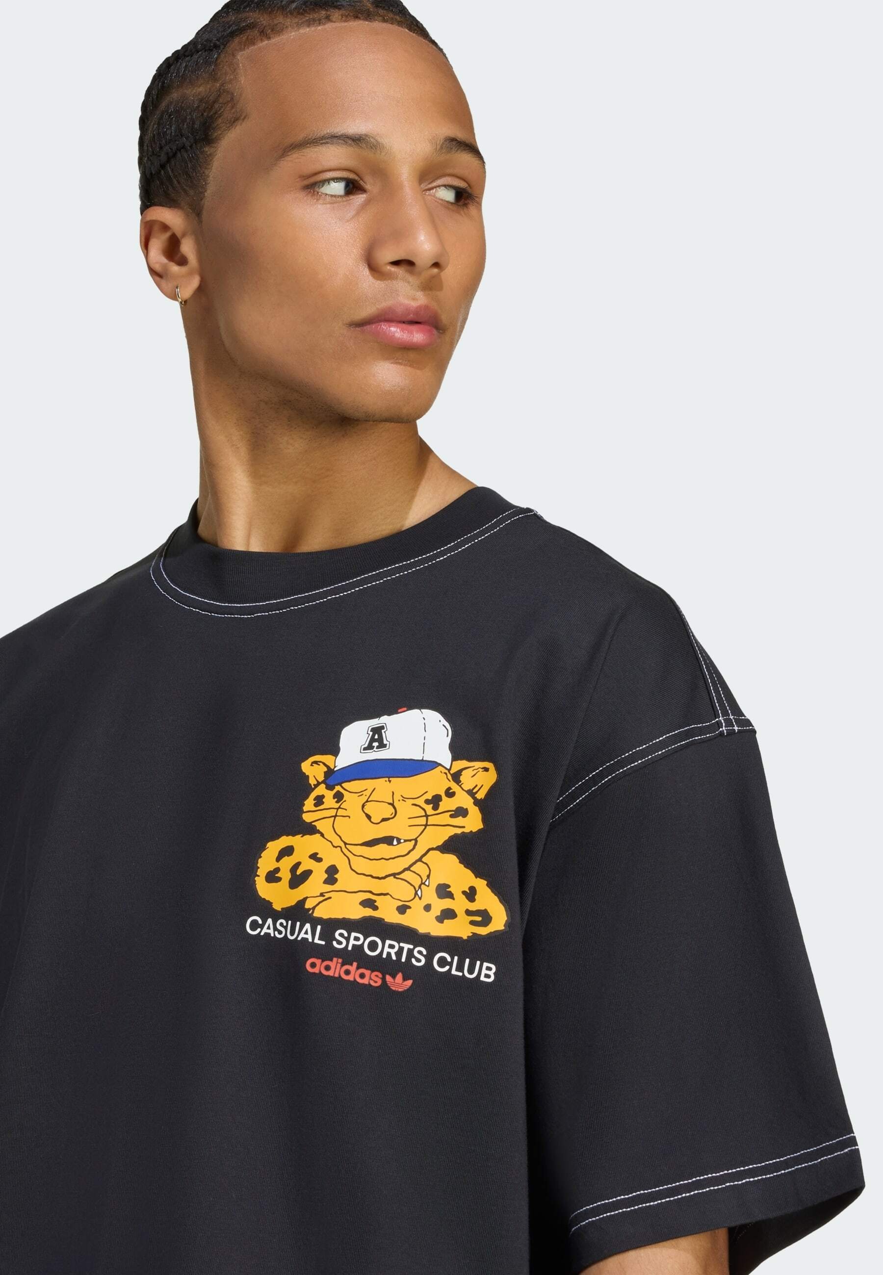 adidas Originals GRAPHIC - Print T-shirt - black - Zalando.co.uk