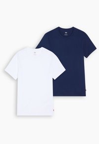 SLIM CREW NECK TEE 2 PACK - Basic póló - blue/white