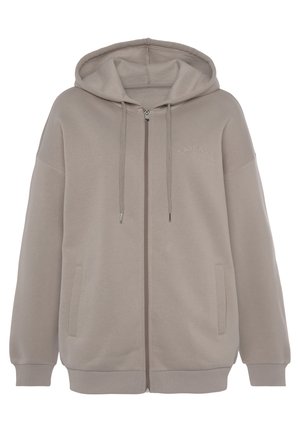 Zip-up sweatshirt - taupe