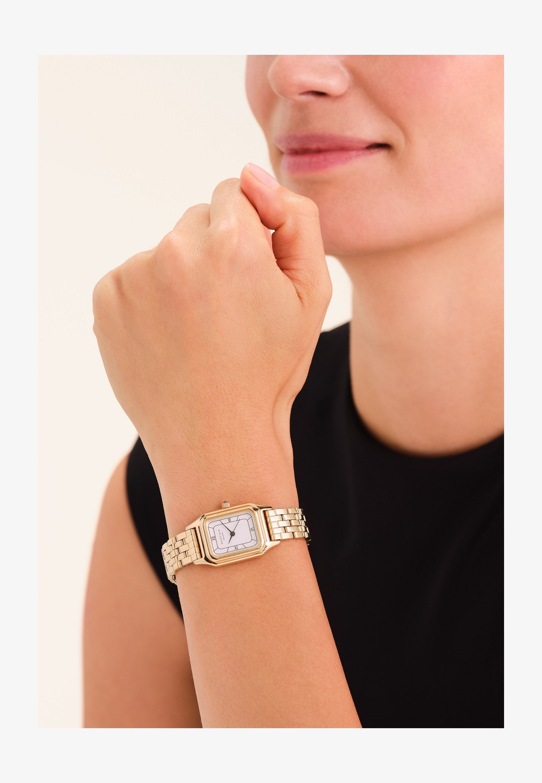 Rosefield Orologio Da Donna Oval 29mm - Quadrante Bianco, Cinturino Acciaio, Design Elegante E Resistente All'Acqua