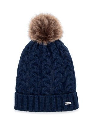 WITH POM-POM - Čepice - dark blue