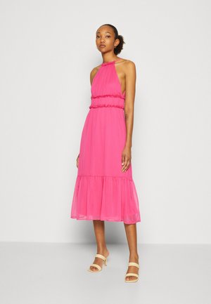 VIKATHIE HALTER NECK MIDI DRESS - Cocktail dress / Party dress - pink yarrow