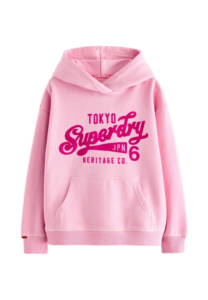 Sweat à Capuche Superdry Femme – Rose, Coton, Taille S (UK 10), CJ07, état Correct