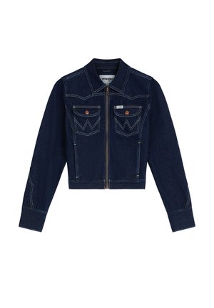 Wrangler, SLIM SEAMED JACKET - Дънково яке - dark orbit