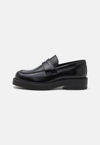 LEATHER - Zapatos sin cordones - black