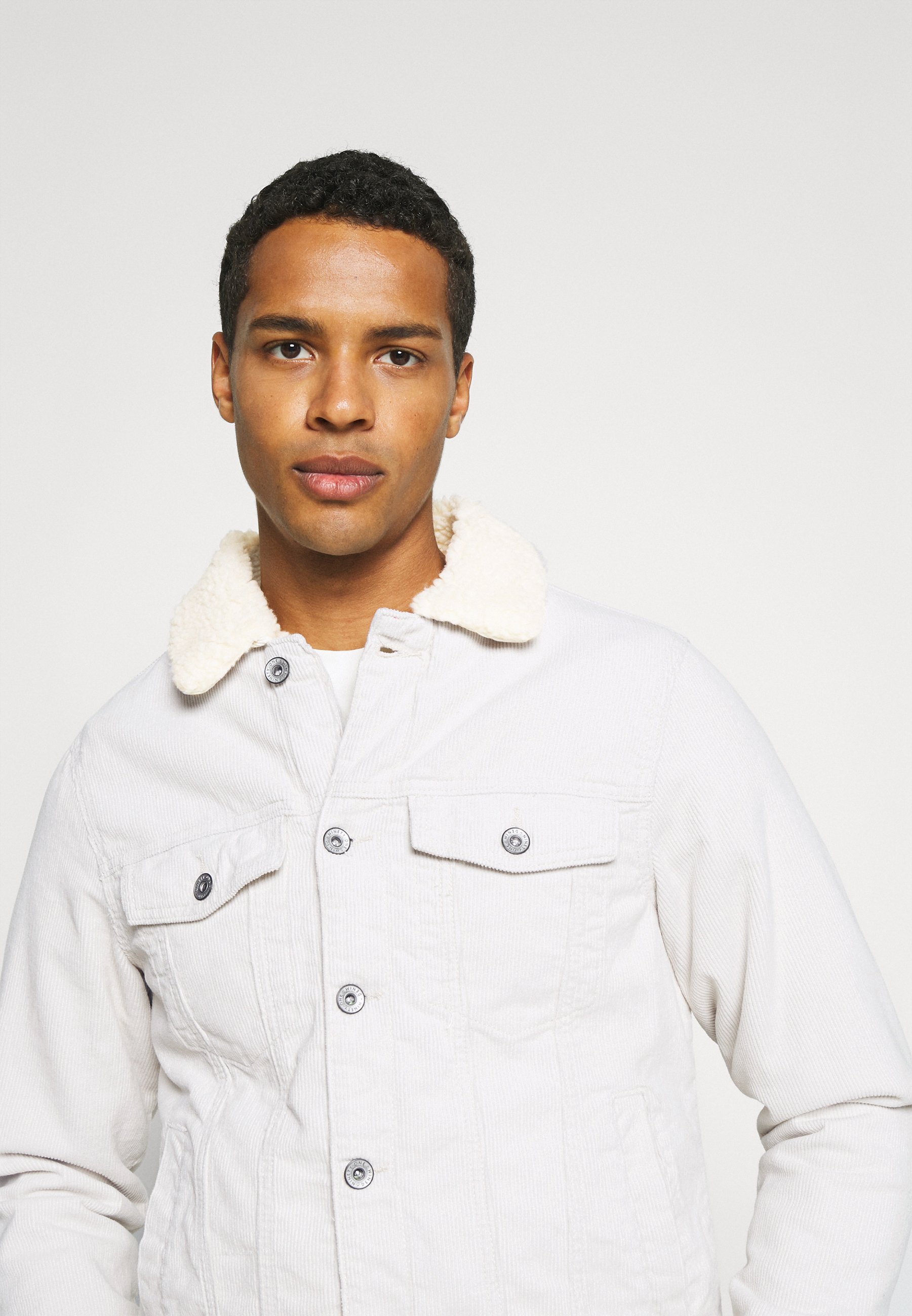 Cotton On UNISEX BORG JACKET - Denim 