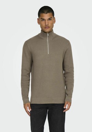 ONSPHIL HALF ZIP  - Pullover - desert taupe