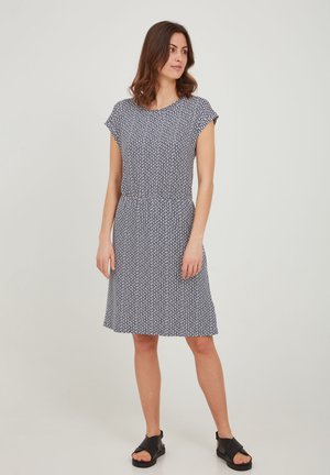 FRAMDOT 4 DRESS - Jersey dress - vintage indigo graphic mix