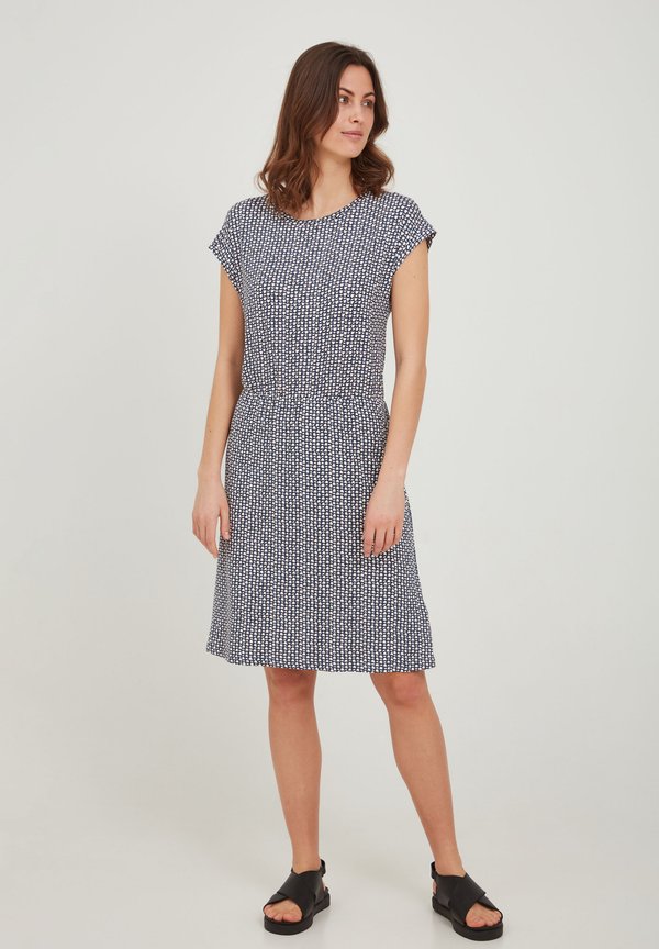 FRAmdot - Jersey dress - vintage indigo graphic mix