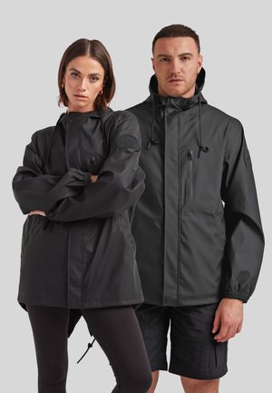 ELEMENTS HOODED RAINCOAT - Parka - BLACK