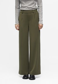 Object - OBJLISA WIDE NOOS - Trousers - ivy green Thumbnail Image 1