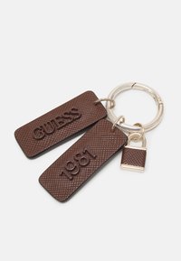 Guess NOELLE TOP ZIP SHOULDER BAG - Borsa a mano - marrone