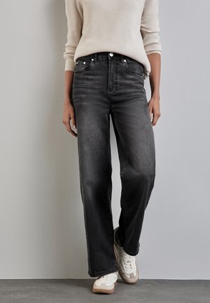 Straight leg jeans - black denim