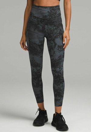 lululemon FAST AND FREE HR - Leggings - sketch toile oil grey multi