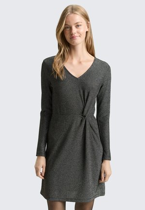 GLITZER-EFFEKT - Freizeitkleid - black glitter