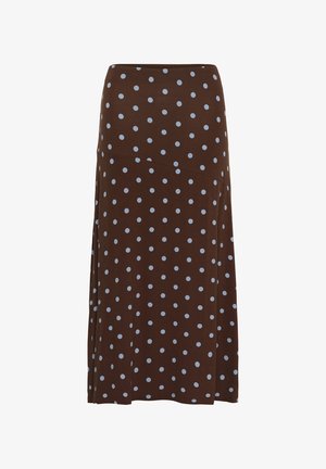 Saint Tropez VIGGASZ PRINTED SKIRT - sukňa v tvare A - fondue f chambray dot