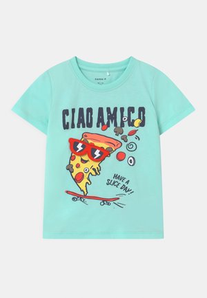 NMMHALVIN - T-shirt con stampa - blue tint