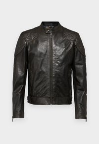 OUTLAW - Kožená bunda - black