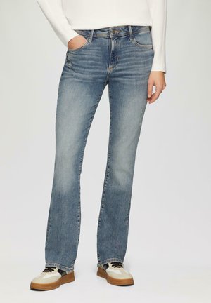 s.Oliver BEVERLY MID RISE - Bootcut jeans - blau