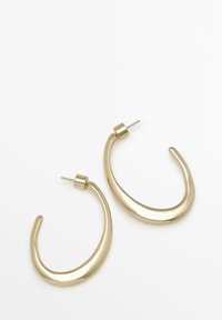 Massimo Dutti THIN HOOP - Náušnice - gold coloured