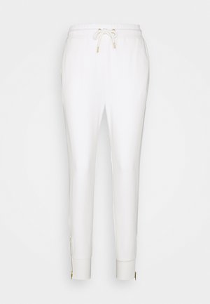 Regular fit joggers with zip detail - Pantalones deportivos - white