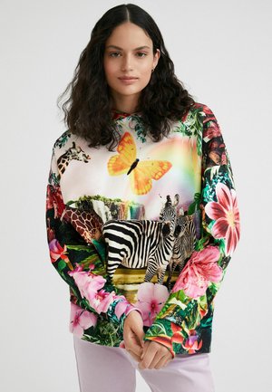 TROPICAL - Felpa con cappuccio - multicolor