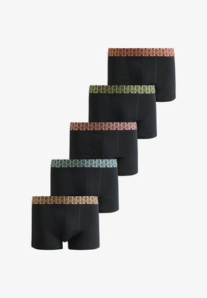 Next, REGULAR FIT - TRUNKS BOXERS 5 PACK - Trunks - black metallic waistband