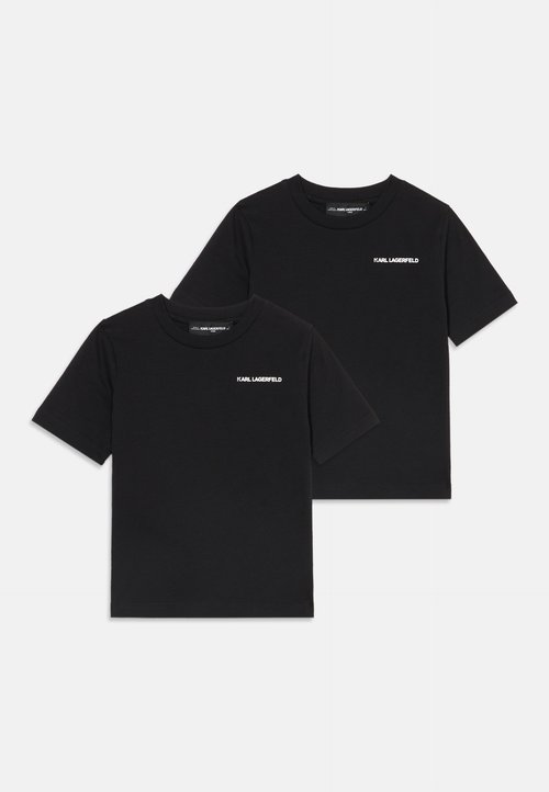 KARL LAGERFELD KIDS UNISEX 2 PACK - Tricou basic - black
