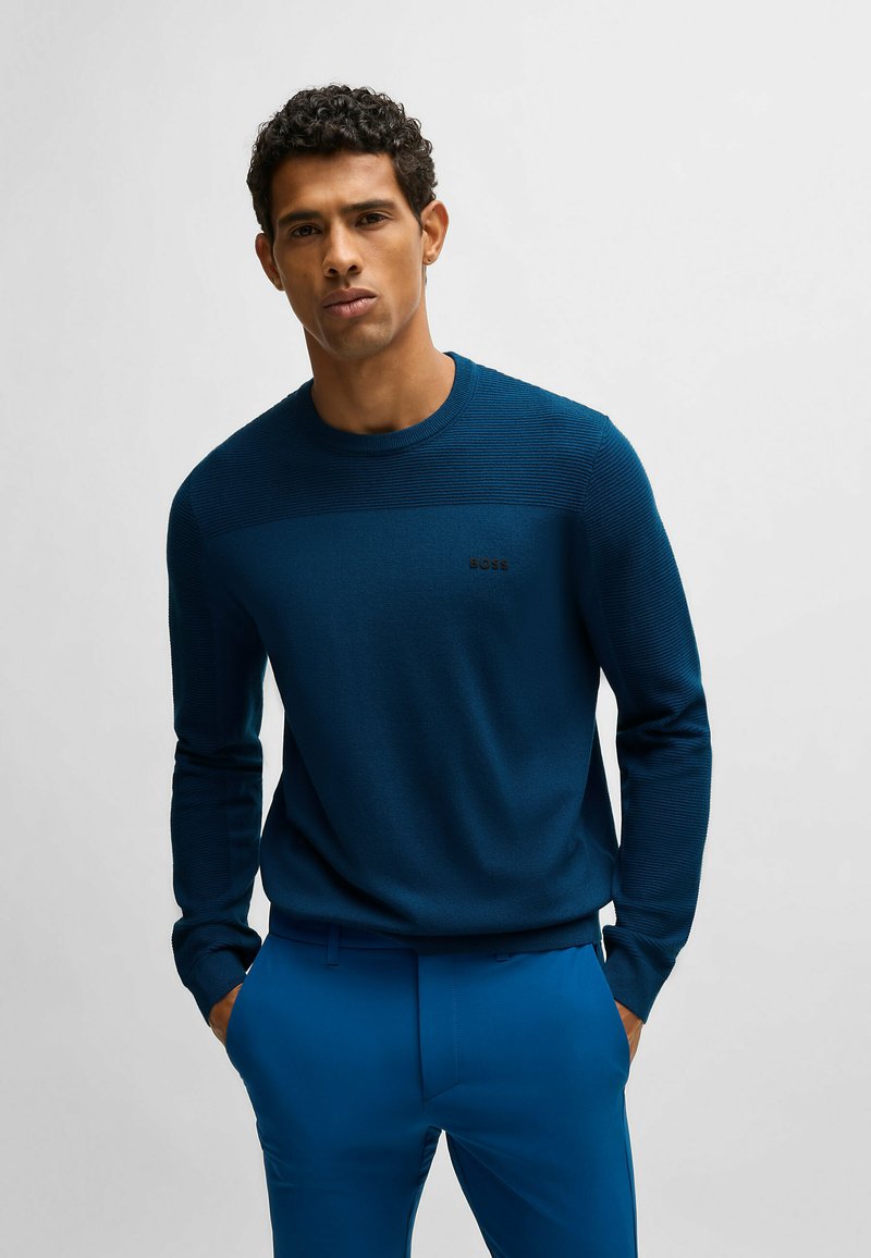 BOSS MOMENTUM - Pulover - open blue thirtyfour