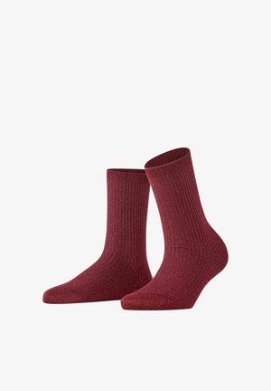 FALKE, SHINY RIB SOCKEN - Socken - mahogany