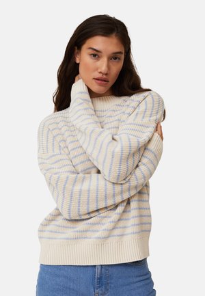 SIENNA - Jersey de punto - white/blue stripe