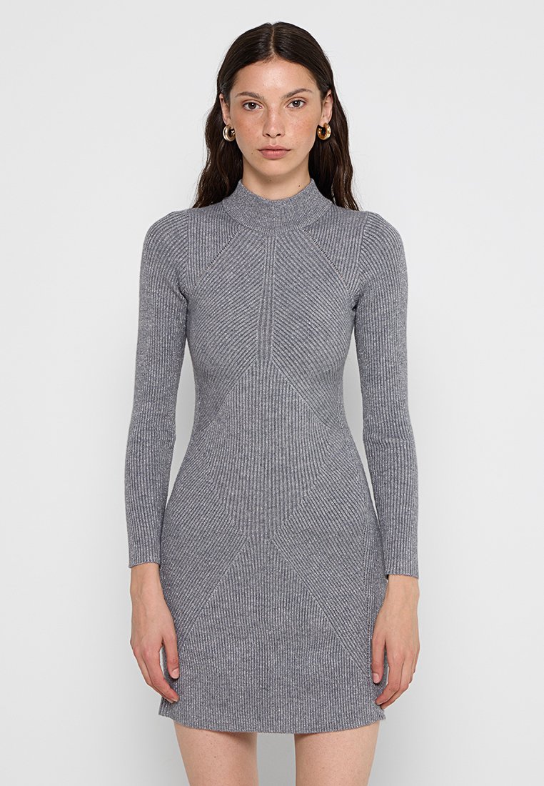 Never Fully Dressed Gebreide jurk grijs