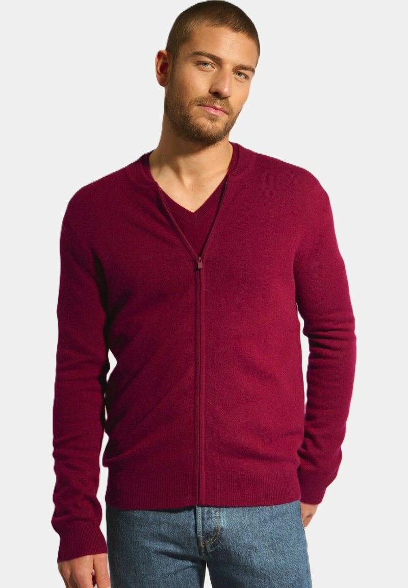 Just Cashmere Bomberjacka - bordeaux