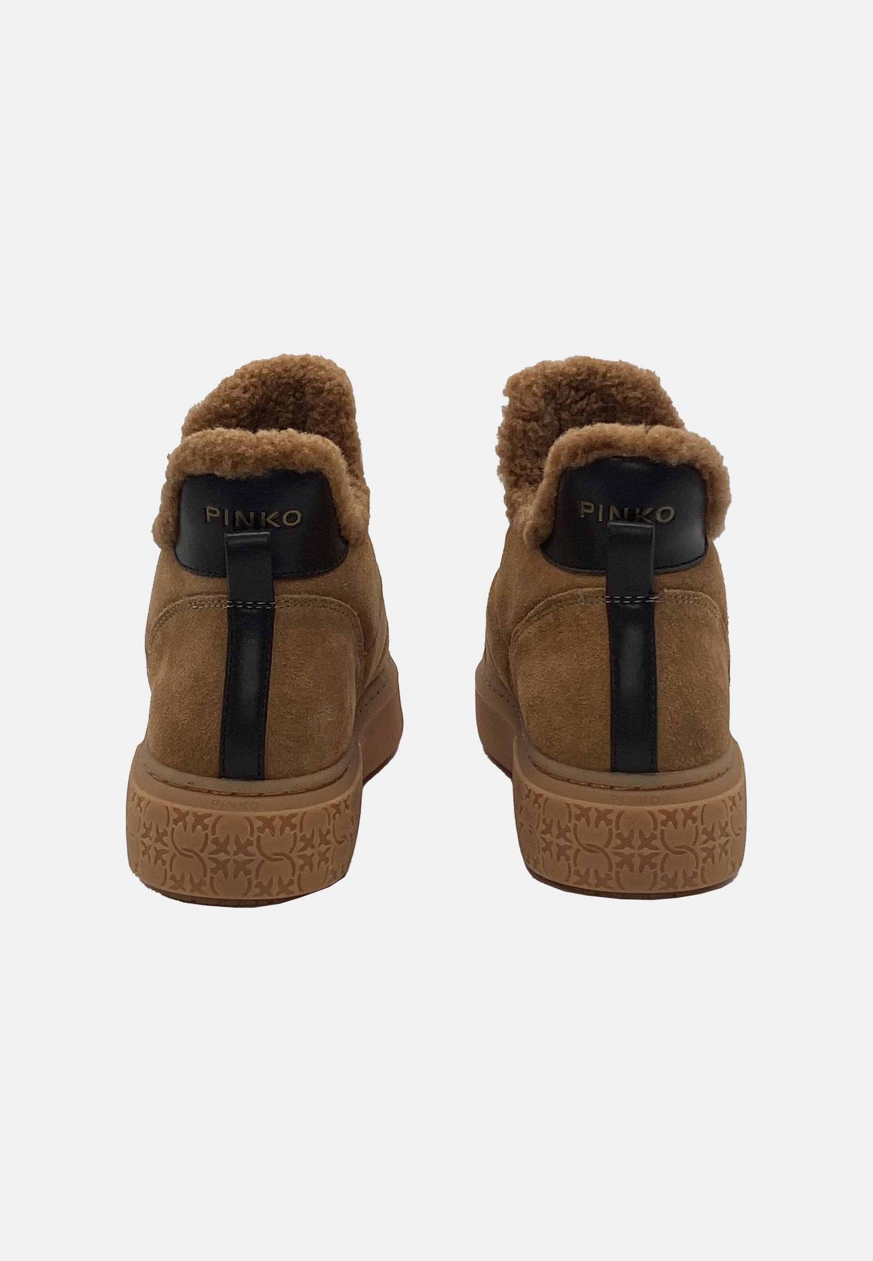 ショートブーツ・ブーティ PINKO YOKO 22 - MID SNEAKER COW SUEDE/LINING FUR Pinko YOKO - Winter boots - brown/light brown - Zalando