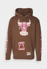 Mitchell & Ness NBA CHICAGO BULLS SUGAR BACON HOODIE - Vereinsmannschaften - brown