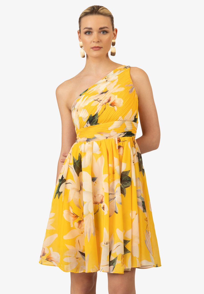Kraimod Freizeitkleid - gelb weiss