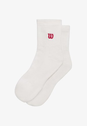 Wilson, QUARTER TOP SOCKS UNISEX - Calze - rot weib