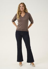 Culture CUPINNIE ANNEMARIE SS VNECK - T-shirt - bas -  melange