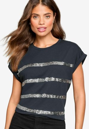 Lipsy ROUND NECK-REGULAR FIT - Základné tričko - blue