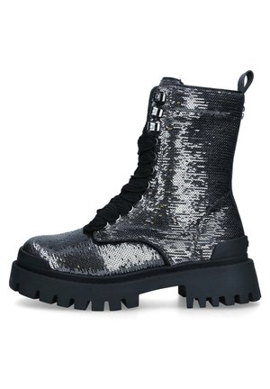 Snørestøvletter - gunmetal