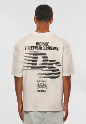 Print T-shirt - cream white