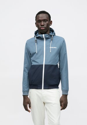 JJERUSH HOOD - Jakna za prosti čas - blue mirage/navy blazer/white blocking