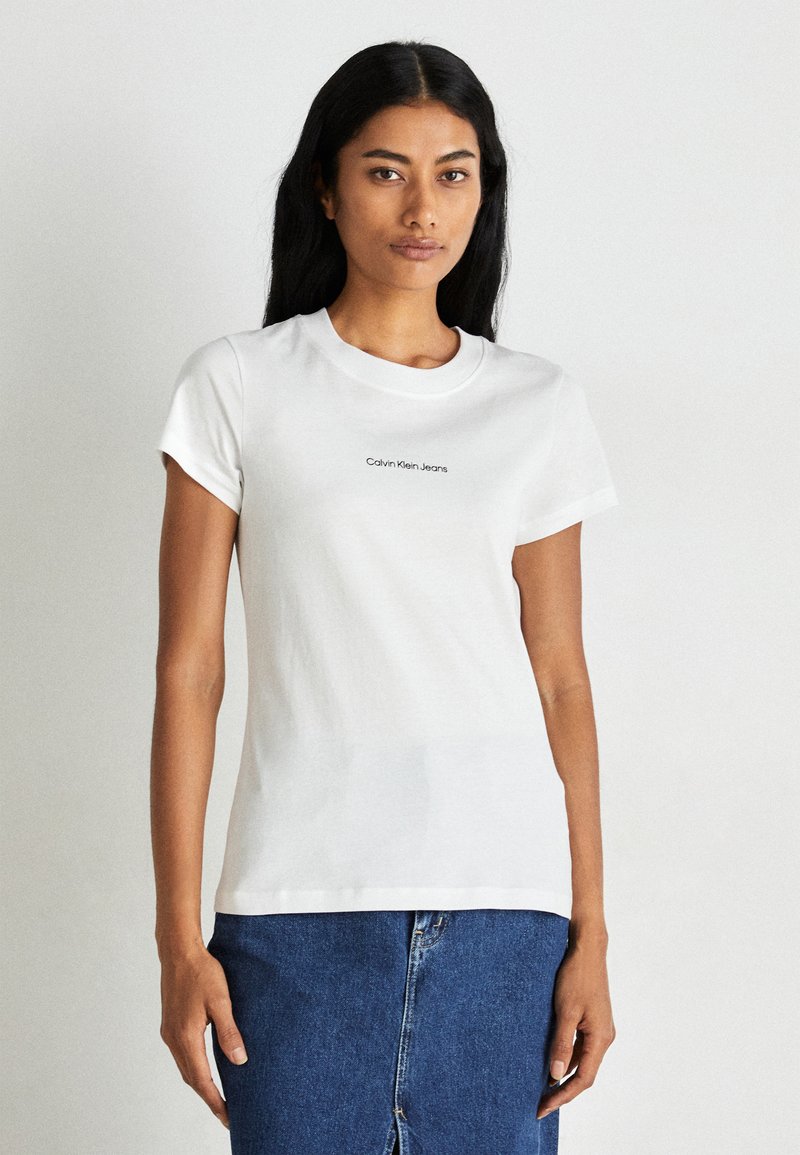 Calvin Klein Jeans White Cotton T-Shirt main image 0