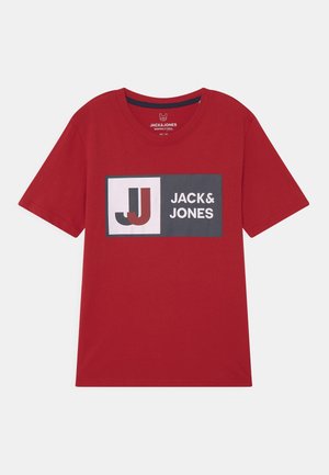 JCOLOGAN TEE CREW NECK JNR - Camiseta estampada - chili pepper