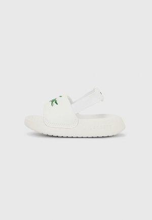 CROCO 1.0 UNISEX - Papucsszandálok - white/dark green