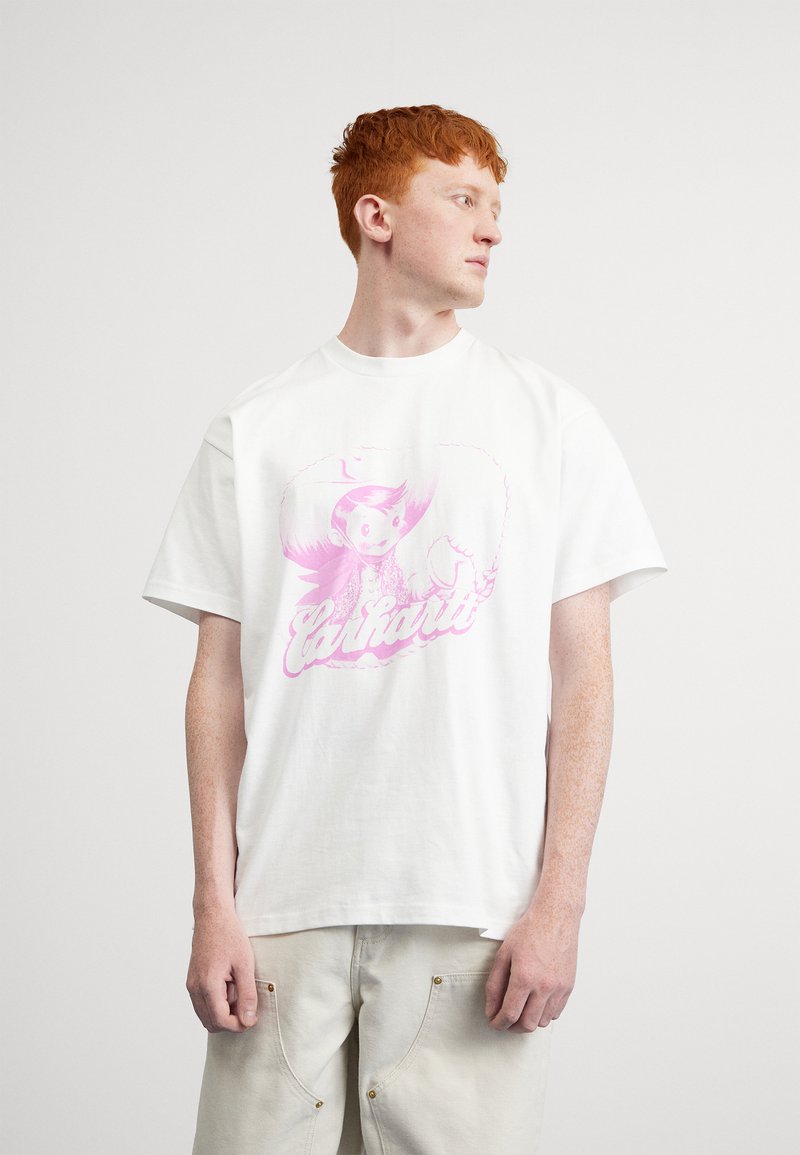 Carhartt WIP BUDDY TSHIRT TShirt print white/pink/weiß Zalando.at