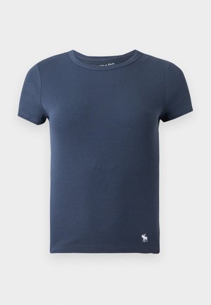Abercrombie & Fitch, ICON TEE - Camiseta básica - dark blue