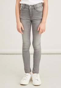 Name it - NKFPOLLY PANT  - Aptempti džinsai - light grey denim Miniatiūros vaizdas 1