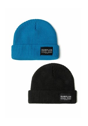 2 PACK  - Beanie - turquoise black