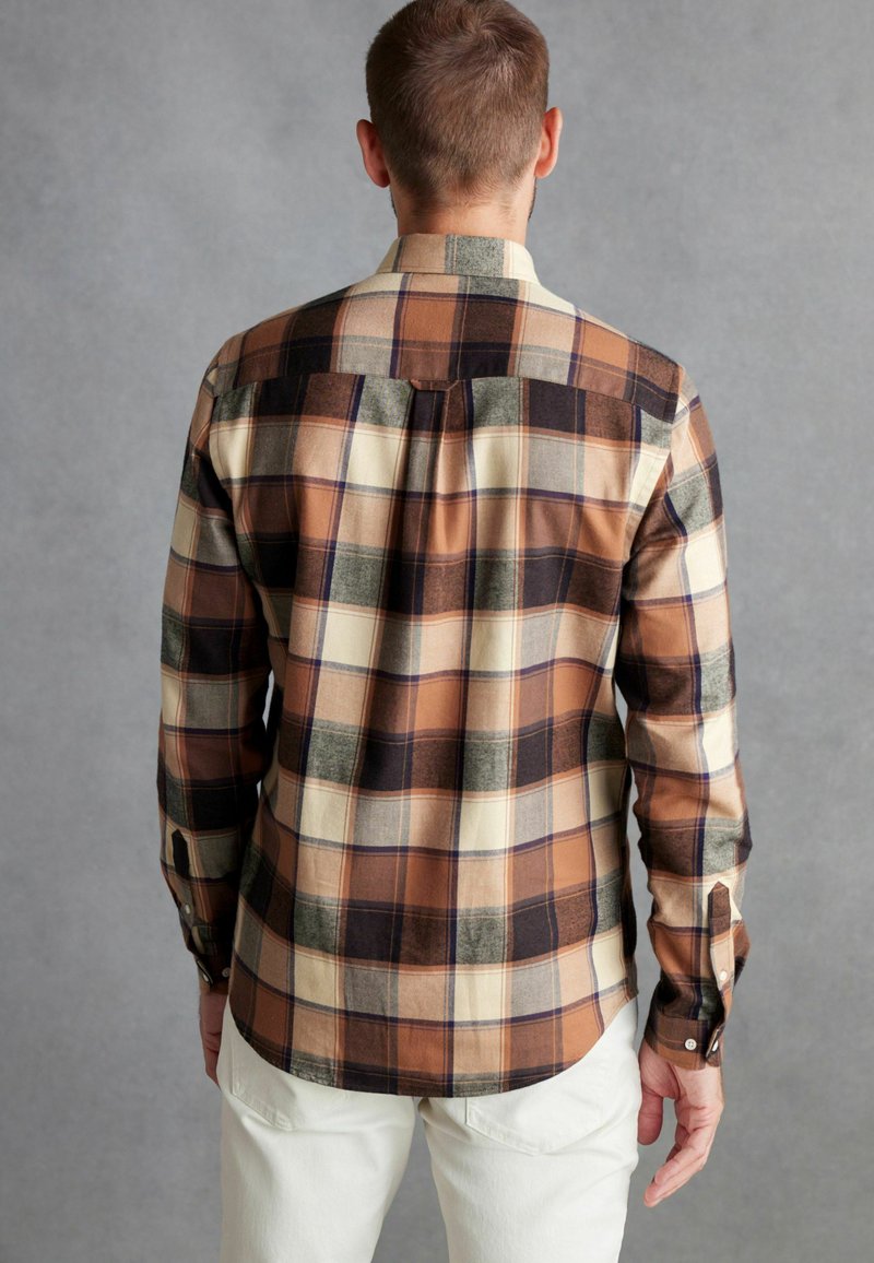 Next CHECK - Vapaa-ajan kauluspaita - rust orange